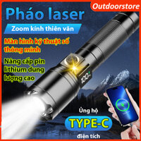 Đèn pin cầm tay siêu sáng màn hình LCD hiển thị pin, Bấc đèn nhập khẩu