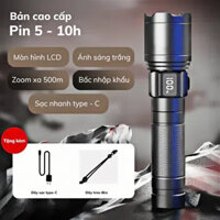 Đèn pin cầm tay siêu sáng màn hình LCD hiển thị pin, Bấc đèn nhập khẩu