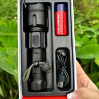 Đèn pin cầm tay siêu sáng Ray Bow1132 có zom xa gần, chế độ sạc ngược lại cho điện thoại,(có hiện thị báo pin)