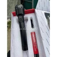 Đèn pin cầm tay siêu sáng RAY BOW 1221chiếu xa ~500mét có ZOOM xa gần chống nước sạc ngược cho điện thoại