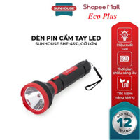 Đèn pin cầm tay siêu sáng SUNHOUSE SHE-4351 cỡ lớn, Bóng đèn LED siêu sáng (5W), Không phát ra tia tử ngoại (UV)