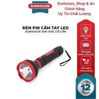 Đèn pin cầm tay siêu sáng SUNHOUSE SHE-4351 cỡ lớn, Bóng đèn LED siêu sáng (5W), Không phát ra tia tử ngoại (UV)