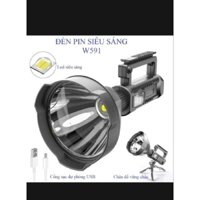 Đèn PIN cầm tay W591, siêu sáng chiếu xa 1000m