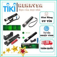 Đèn pin chiếu tia laser 303 Kèm hộppinsạc - Hàng chính hãng - TIA XANH