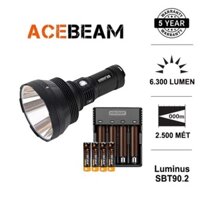Đèn pin chiếu xa ACEBEAM K75 sáng 6500lm chiếu xa 2500m 4 pin 18650 3100mAh và sạc C4S