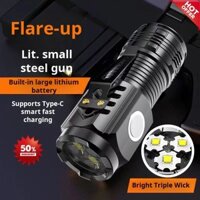 Đèn pin chống nước quái vật nhỏ đèn flash sáng đèn mini siêu sáng đèn pin chống nước