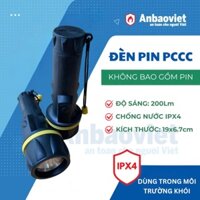 Đèn pin chuyên dụng ánh sáng vàng PCCC chống nước IPX4,  độ sáng 200Lm, không kèm pin