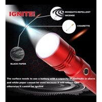 ĐÈN PIN CỰC SÁNG + THẤU KÍNH CÓ THỂ ĐỐT CHÁY GIẤY KHI ĐẦY PIN