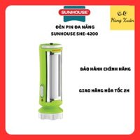 Đèn Pin, Đèn Tích Điện Đa Năng Sunhouse SHE-4200 - Chính Hãng