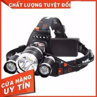 Đèn Pin Đội Đầu 3 Bóng Led Siêu Sáng HIGH POWER HEADLAMP T6, Sạc Pin Siêu Tiện Dụng
