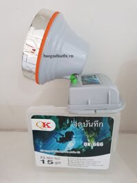 ĐÈN PIN ĐỘI ĐẦU CHỐNG NƯỚC QK-666