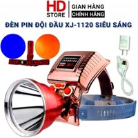 Đèn pin đội đầu CORISU XJ-1120 Corisu siêu sáng chiếu xa 500 - 1000m tặng kèm choá xanh và choá vàng 2 dây đeo đầu