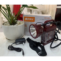 Đèn pin đội đầu Domoda KM-205 ắc quy rời siêu sáng- đèn pin ắc quy chống nước siêu sáng