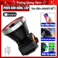 Đèn pin đội đầu siêu sáng 2 pin chiếu xa 300m có cảm biến tắt mở, Đèn pin cao cấp, chống thấm nước