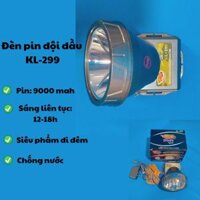 Đèn pin đội đầu siêu sáng KL 299, chống nước, pin trâu, sáng mạnh, chiếu xa