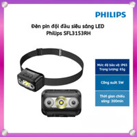 Đèn pin đội đầu siêu sáng LED Philips SFL3153RH , sạc nhanh Type-C.Thời lượng pin siêu mạnh 300 phút-BH3-6tháng