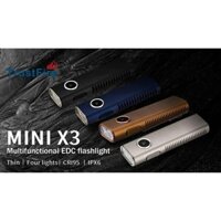 Đèn pin EDC đa chức năng có thể sạc lại TrustFire Mini X3 1050Lumens