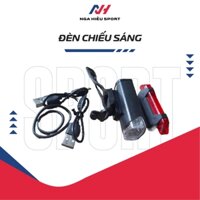 Đèn pin gắn xe đap địa hình, xe đạp thể thao du lịch, có sạc