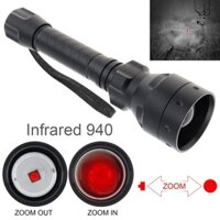 Đèn Pin Hồng Ngoại T50 Phạm Vi 10W 940nm IR Có Thể Zoom In / Out