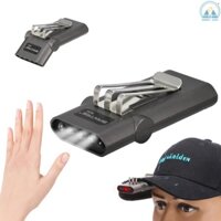 Đèn pin kẹp mũ lưỡi trai đội đầu rảnh tay tiện dụng có thể sạc lại cho hoạt động ngoài trời