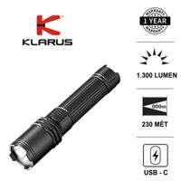 Đèn pin KLARUS A1 Pro độ sáng 1300 lumen chiếu xa 230 mét cổng sạc USB-C pin 18650 2600mAh