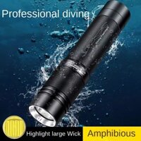 Đèn pin lặn LED chuyên nghiệp Hợp kim nhôm Đèn pin chống nước sâu Đèn mạnh Đèn lặn tầm xa