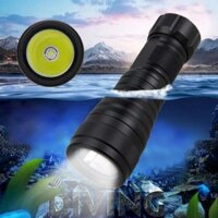 Đèn pin lặn LED Đèn pin cầm tay chống nước dưới nước 200 mét Đèn pin lặn biển 1 chế độ Đèn lồng chiếu sáng