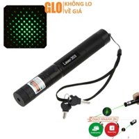 Đèn Pin Laser 303 Ánh Sáng Xanh Lá Chiếu Xa Cực Mạnh, Kèm Phụ Kiện Chiếu Sao Vạn Hoa Dùng Pin Sạc