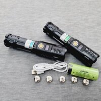 Đèn pin laser 880 tia xanh lá 500mw-tia xanh dương 1000mw công suất mạnh pin trâu 26650A -5000mAh