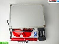 đèn pin laser đốt cháy , hộp va li nhôm