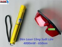 đèn pin laser đốt cháy , hộp va li nhôm