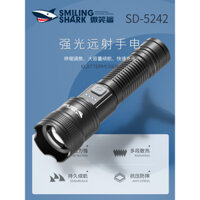 Đèn pin laser siêu sáng tầm xa zoom nhỏ mini di động bền ngoài trời chống nước thời lượng pin dài