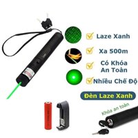 Đèn Pin Lazer Tia Sáng Xanh/đỏ, Đèn Laser 303 Chiếu Xa Lên Đến 2 Km, Kèm Pin & Củ Sạc.