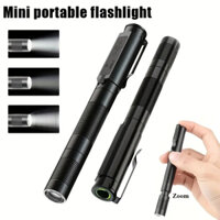 Đèn pin LED có thể sạc lại, Đèn bút y tế có kẹp, Đèn pin có thể phóng to Đèn làm việc có tay cầm siêu sáng