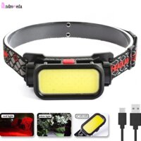 Đèn Pin LED COB Mini Đeo Đầu Tích Hợp Pin 18650 Chống Thấm Nước Kèm Sạc USB Tiện Dụng Mang Theo Du Lịch Dã Ngoại