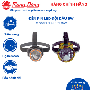 Đèn Pin LED đội đầu D D PDD03L 5W