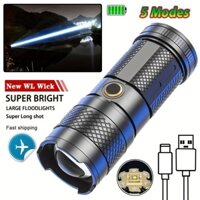 Đèn Pin led Siêu Sáng Sạc usb Có Thể Sạc Lại