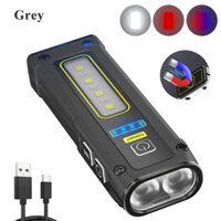 Đèn pin led xpg cob 7 chế độ đèn pin mini đèn pin siêu sáng có thể sạc lại với từ tính 2000mah ngân hàng điện khẩn cấp cắm trại ngoài trời đèn lồng bỏ túi