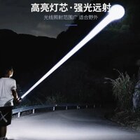 Đèn Pin Mạnh Có Thể Sạc Lại Ngoài Trời Siêu Sáng Mini Laser Tầm Xa Di Động Bền Hộ Gia Đình Tuổi Thọ Pin Dài HW29