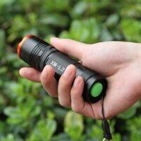 Đèn pin mạnh T6 L2 LED sạc lại, tầm xa mini 26650 zoom, chống bạo động, tự vệ, đèn pin hợp kim nhôm
