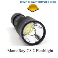 Đèn pin MantaRay C8.2 có CREE XHP70.2 LED 3800LM Đèn pha ngoài trời Đèn pin cắm trại đi bộ đường dài