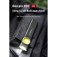 Đèn pin mini KLARUS E5 độ sáng 600 lumens chiếu xa 42m sử dụng 2 LED COB đuôi nam châm sạc USB C