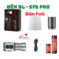 Đèn Pin Mini Siếu Sáng BL S76 Pro Với 3 Led Siêu Sáng Và 9 Chế Độ Sáng Bản Full Ngắn Dài Tiện Lợi Có Nam Châm Móc Treo