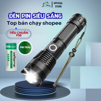 Đèn pin mini siêu sáng XHP50 cầm tay cao cấp pin trâu
