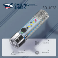 Đèn Pin Mini SMILING SHARK SD1028 Chống Thấm Nước 6 Chế Led Siêu Sáng USB Sạc Chống Nước Cắm Trại Đi Bộ Đường Dài