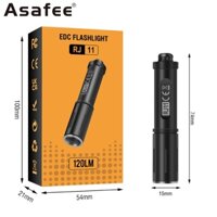 Đèn pin móc khóa Asafee RJ11 120LM Đèn pin Mini 3W Đèn LED chống nước IP67 Chiếu sáng EDC di động