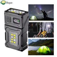 Đèn pin móc khóa BAGUO Chạy bộ đa chức năng siêu sáng