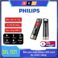 Đèn pin móc khóa LED mini đa chức năng Philips SFL1121 có pin sạc tích hợp
