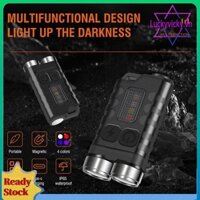 Đèn pin móc khóa Mini XPG LED 900LM Đèn pin bỏ túi sạc USB 500mAh