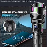 Đèn pin mới nhất 6000L với 5000mah Power Bank Chống nước Câu cá ngoài trời làm việc ban đêm tại nhà